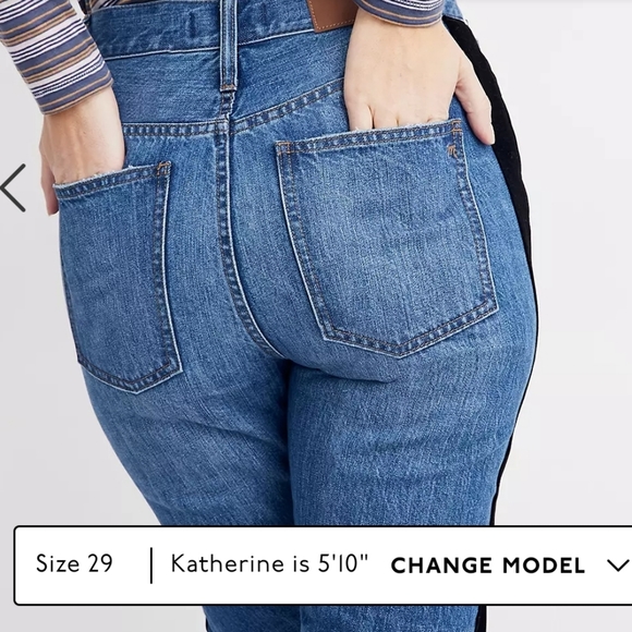 Madewell Perfect Vintage Jean Velvet Tux Stripe Edition - Picture 6 of 14